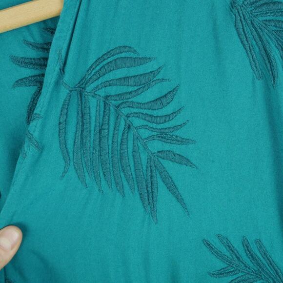 World Market O/S Kimono Topper Beach Cover Lounge Boho Embroidered Lagenlook - Picture 7 of 9